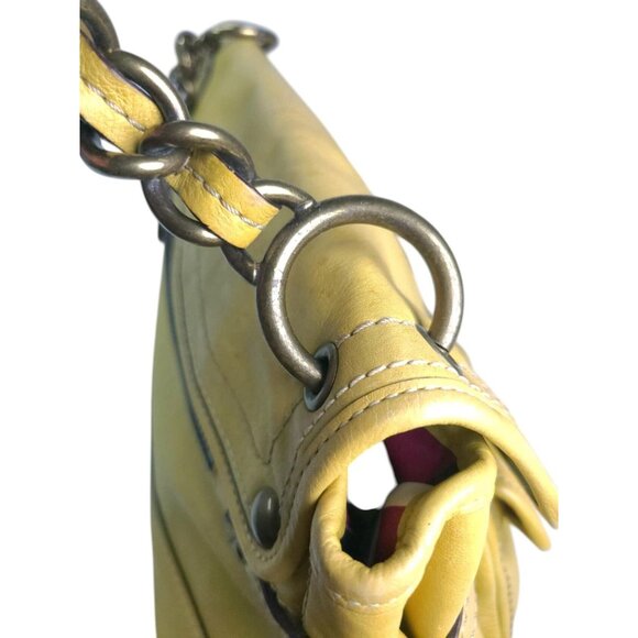 Vintage COACH Leigh 65th Anniversary Legacy Shoulder Bag in yellow - Picture 6 of 16